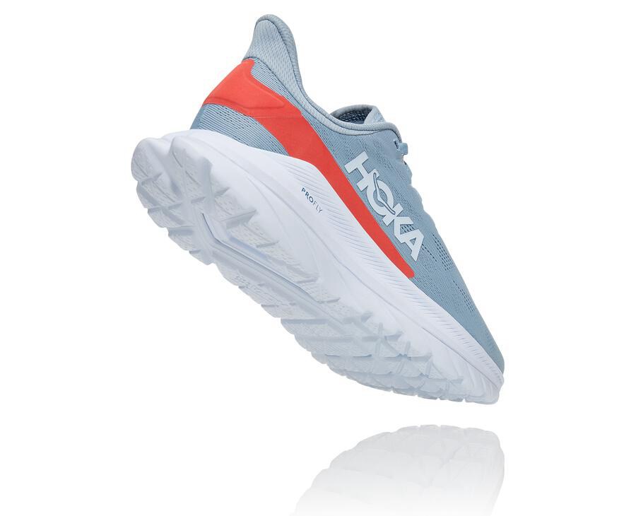 Hoka One One Mach 4 Löparskor Dam - Blå/Vita - LCFAR-6872